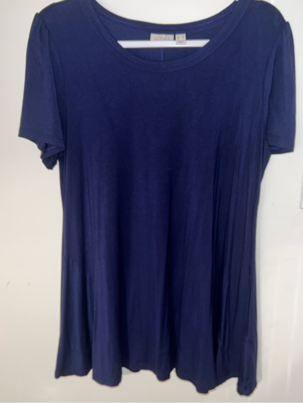 LOFT Navy Short Sleeve Swing Tee